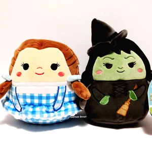 Squishmallows Wizard Of Oz 85th 8" WICKED WITCH OF THE WEST & Dorothy New Set - Picture 1 of 6