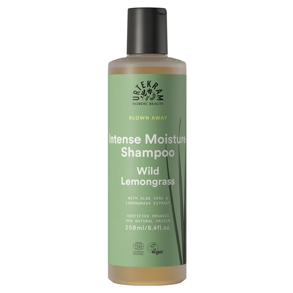 Urtekram Intense Moisture Shampoo Wild Lemongrass 250ml/8.4fl.oz.