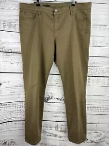 Kut From The Kloth Size 16 Diana Skinny Corduroy Pants Tan Stretchy Flat Front - Picture 1 of 15