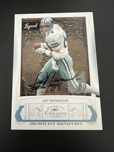 2009 Donruss Classics Significant Signatures Jay Novacek Autograph Auto 25/25 - Bild 1 von 2