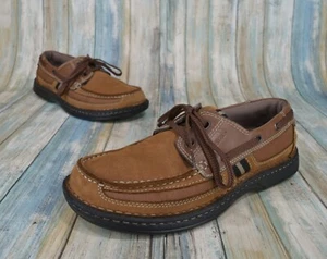 Streetcars Brown Leather Boat Shoes Men's Size 9 (M) Slip On Shoes - Picture 1 of 11