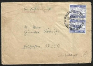 GERMANY 1944 SS Feldpost Airmail Cover - Picture 1 of 2
