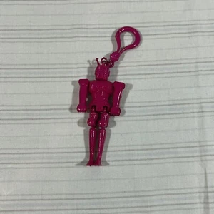 Vintage 80s Plastic Robot/Warrior/Transformer Keychain Bell Charm A2 - Picture 1 of 8