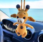 Crochet Giraffe Car İnterior Accessory  Decor, Handmade Keychain and Bag Decor