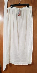 Spanx Look At Me Core Slims Creme Skirt Swimsuit Cover Up Waist Tie Size L / XL - Picture 1 of 4