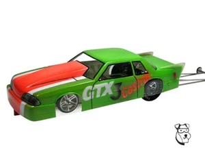 #325YG 1/24 3-N-1 Slot Drag Car RTR - Castrol GTX Green MUSTANG - By Mid America - Picture 1 of 2