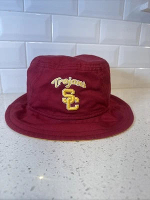 USC Trojans NEW ERA Football Bucket Hat Men's Size Medium -Large New without tag - Image 1 of 4