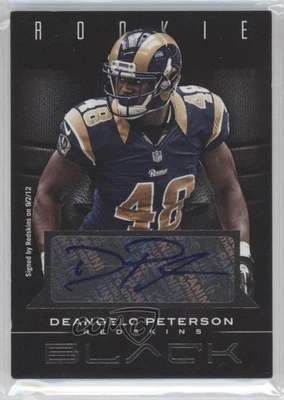 2012 Panini Black Signatures /25 Deangelo Peterson #127 Rookie Auto RC - Image 1 of 2