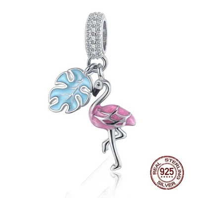 Pulsera colgantes de plata esterlina 925 para mujer niño niña mascota dije cuentas ajuste joyería Foto 1 de 3