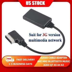 3G Audi A3 A4 A5 Q7 AMI MMI Bluetooth Music Interface AUX Audio Cable Adapter - Bild 1 von 13