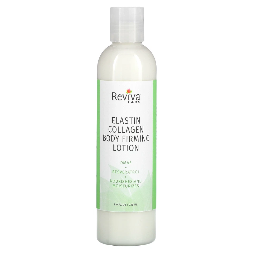 Loção Firmadora Corporal Reviva Labs Elastin Collagen 8 fl oz 236 ml Não Testada - Imagem 1 de 2