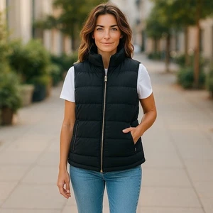Talbots Down Filled Quilted Puffer Vest size S - Picture 1 of 8