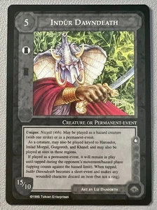 Indur Dawndeath MECCG Middle Earth ICE METW The Wizards 1995 inglés limitado - Imagen 1 de 7