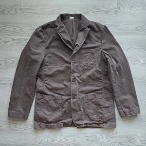 J Crew Blazer Mens Large Brown Cotton Broken In Chino Casual Jacket Style 80983 - Picture 1 of 8