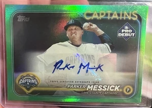 2024 Topps Pro Debut - Parker Messick #PD-147 Autógrafos Lámina Verde/99 (AU, RC) - Imagen 1 de 2