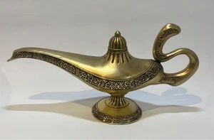 Disney Aladdin Live Action Magic Lampe Requisite Replik limitiert 4000 mit Echtheitszertifikat gealtert - Bild 1 von 8