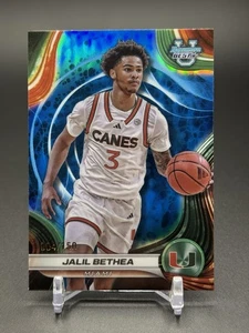 2024-25 Bowman Best U Jalil Bethea Blue #28/150 Miami Hurricanes - Foto 1 di 2