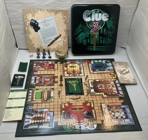 CLUE 50th Anniversary Edition BLECHBOX Spiel 1998 Parker Brothers 100% KOMPLETT - Bild 1 von 17