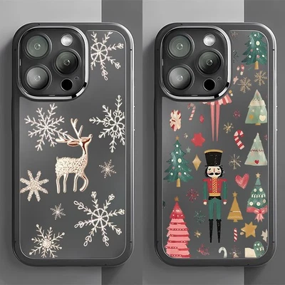 For iPhone 17 16 15 14 13 12 Pro Max Shockproof Protective Christmas Case Cover - Image 1 of 4