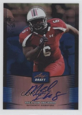 2012 Leaf Metal Draft Blue /25 Melvin Ingram III #MI1 Rookie Auto RC - Image 1 of 2