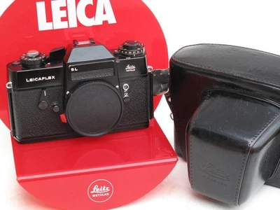 Cuerpo de cámara Leicaflex SL pintura negra con tapa/estuche, VENDEDOR DE EE. UU. "LQK" Foto 1 de 4
