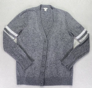 J.Crew Pullover Damen XL grau Strickjacke Merinowollmischung leicht Varsity - Bild 1 von 17