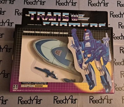 USA Transformers G1 Reissue SCOURGE Decepticon Hovercraft Boat Robot SweepLeader - Image 1 of 3