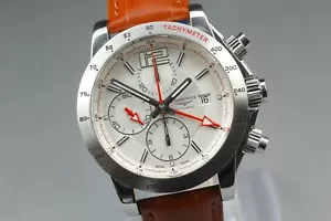 Longines Admiral L3.670.4 GMT Chronograph Silver White Dial Men's Watch JAPAN - Picture 1 of 11