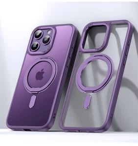 For iPhone 16 Pro Max 15 14 13 12 11 MagSafe Case Ring Holder Clear Back Cover - Picture 1 of 15