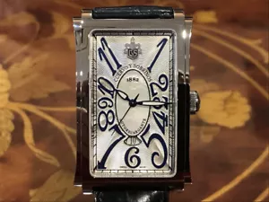 Cuervo y Sobrinos Prominente Solo Tiempo Date 1012.1AM Men's Watch "NEW" - Picture 1 of 7
