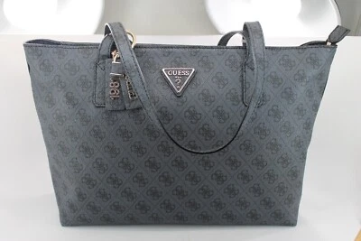 Bolsos de mano GUESS, elementos ecológicos - EBG876723, bolso grande - logotipo de carbón negro Foto 1 de 4