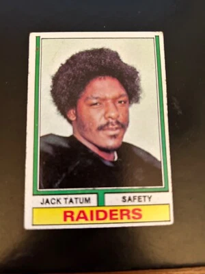 1974 TOPPS FOOTBALL #14 JACK TATUM!! $1 SHIPPING!! - Image 1 of 2