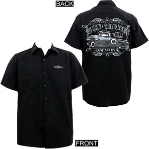 Authentic LUCKY 13 Dragger Low and Evil WorkShirt M L XL 2XL 3XL 4XL NEW - Picture 1 of 3