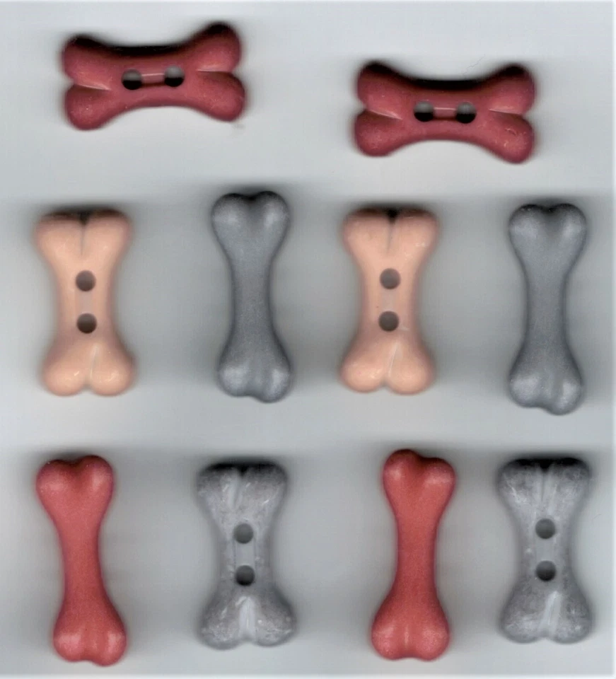 DOGGIE DELIGHTS BUTTONS Dog Bones Puppy Sewing Scrapbooking Card Making Stamping - Image 1 of 1