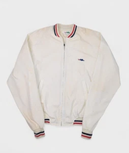 Vintage Sears Jacket Mens L Tall Braggin Dragon Bomber Ribbed Full Zip Warm Up - Picture 1 of 14