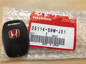 GENUINE JDM TYPE R KEY FOB RED H OEM HONDA CIVIC FD2 COVER 35114-SNW-J01 NEW - Picture 1 of 6