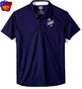 NFL Mens Apparel / Los Angeles Rams Mens Team Polo / Golf Shirt, LG, CLEARANCE - Picture 1 of 5