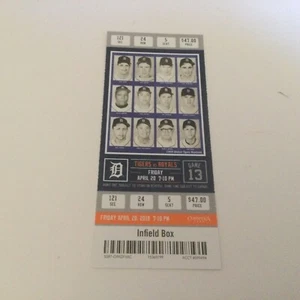 TIGERS 2018 TICKET STUB 4/20/18 vs ROYALS~ Mike Gerber MLB DEBUT - Picture 1 of 1