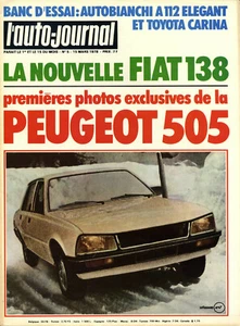 L'AUTO JOURNAL Nr. 5 15.03.1978 A112 TOYOTA CARINA 1600 ALFA ROMEO 6C 1750 PANTHER - Bild 1 von 1