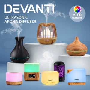 Devanti Aromatherapy Diffuser Aroma Essential Oil Diffuser Ultrasonic Humidifier - Picture 1 of 132