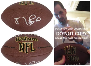 Matt Leinart Signed Football Proof COA Autographed Arizona Cardinals USC Trojans - Picture 1 of 3
