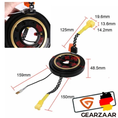 Schleifring Wickelfeder für VW GOLF 3 POLO 6N PASSAT B4 LUPO SEAT AROSA 1Stück - Bild 1 von 4