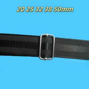 Metal Sliding Bar Strap Adjuster Buckles Slider 20 25 32 38 50mm Tri Glides Pin - Picture 1 of 15