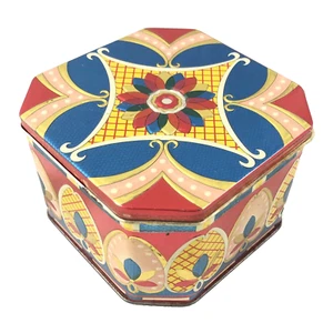 Rileys Toffee Tin Vintage Outward Rim India Color Palette Collectible Vintage - Picture 1 of 9