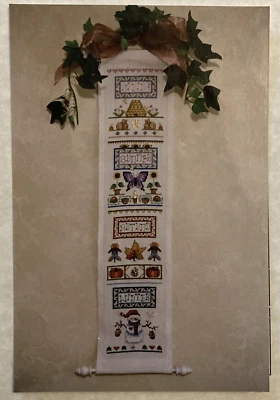 Vtg Rare Lorri Birmingham Designs The Four Seasons Cr. Stitch 2001 pattern only - Image 1 of 2