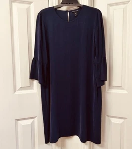 Eileen Fisher Etuikleid Seide Rundhals - Bild 1 von 2