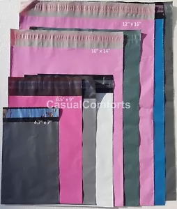 FARBIGE VERSANDTASCHEN STARK POLYETHEN PORTO PAKET POST PEAL & VERSIEGELUNG ALLE GRÖSSEN - Bild 1 von 27