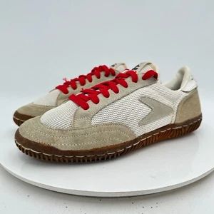 Vintage Bata 1980 Women Size 8 51002 White Mesh Suede Leather Shoe Made in Korea - Picture 1 of 14