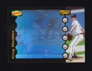 1996 Pinnacle Denny's Greg Maddux Hologram #1 Atlanta Braves - Picture 1 of 2