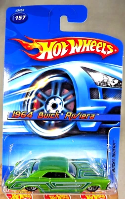 Buick Riviera 2006 Hot Wheels Collector n.º #157 1964 variación verde con encaje Sp Foto 1 de 4